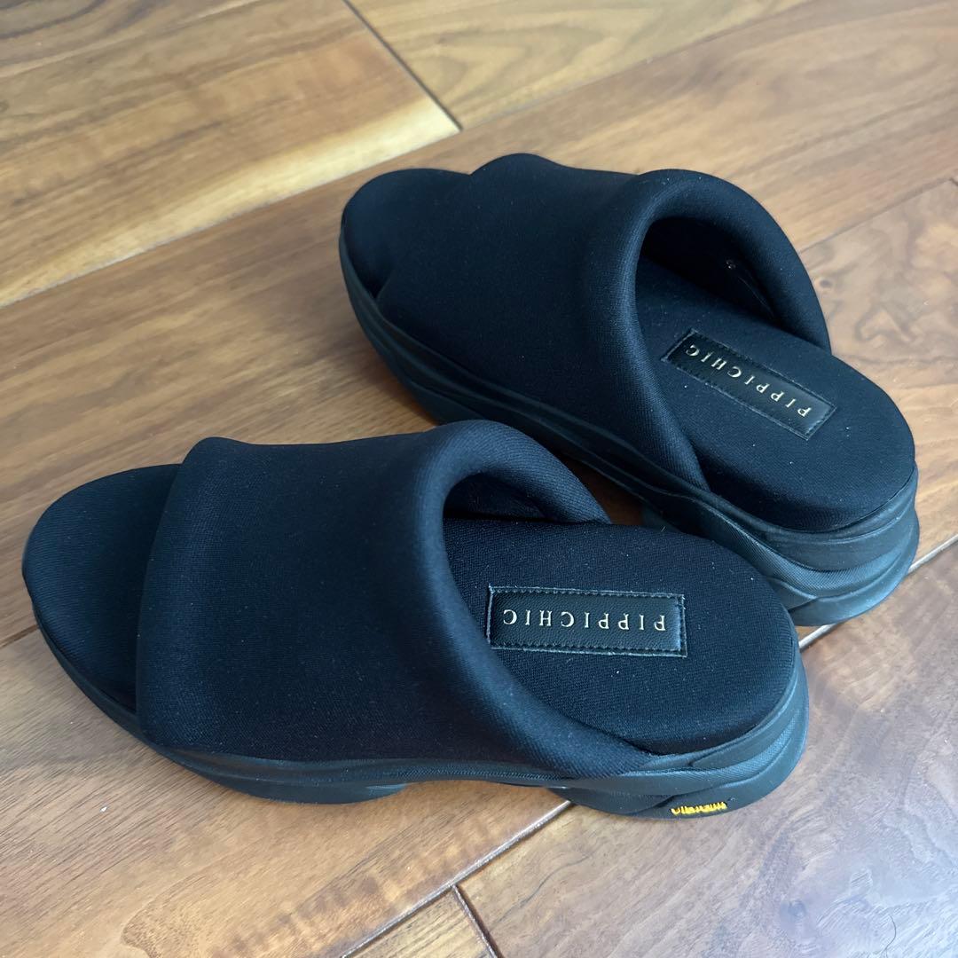 1回使用美品★PIPPICHIC Lukeサンダルミュール厚底ビブラムソールS