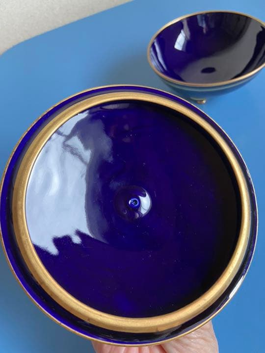 Alka Bavaria Marquise Kobalt ビンテージ　小物入れ