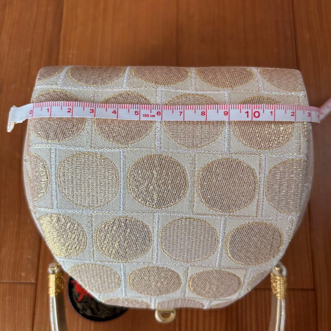 世美庵 和装 振袖用 バッグ・草履セット ゴールドカラー 日本製