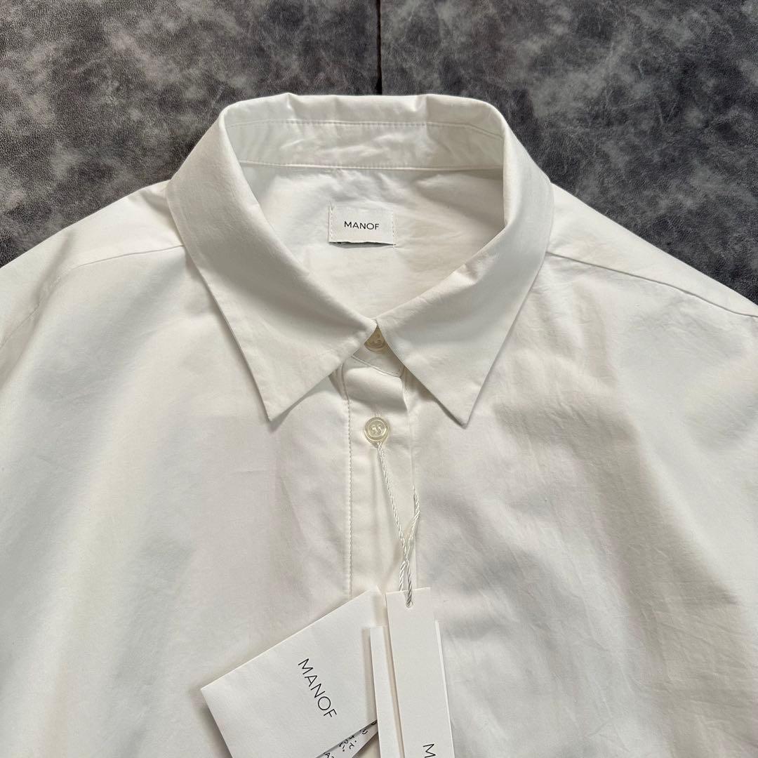 【新品未使用】MANOF 完売品　FRILL CUFF SHIRT　ホワイト