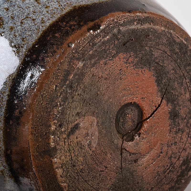 薩摩焼　古薩摩　蛇蝎釉　徳利壷　時代箱付　V　R8202