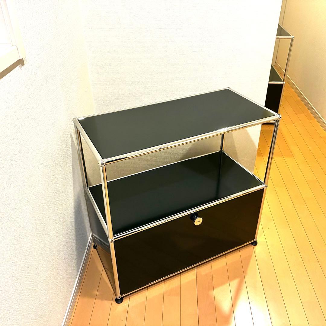 美品/USMハラー/haller/キャビネット/シェルフ/グラファイトブラック