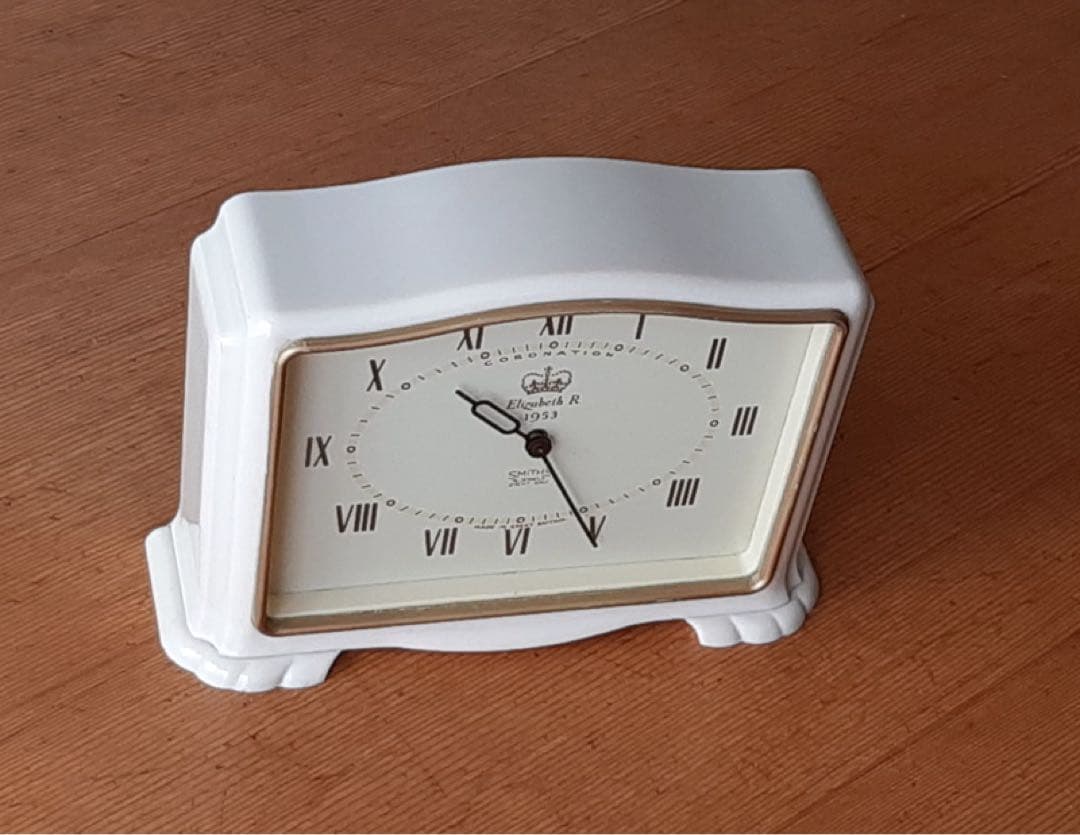 英国SMITHS（スミス社） エリザベス女王（1953年） 戴冠式記念 置時計