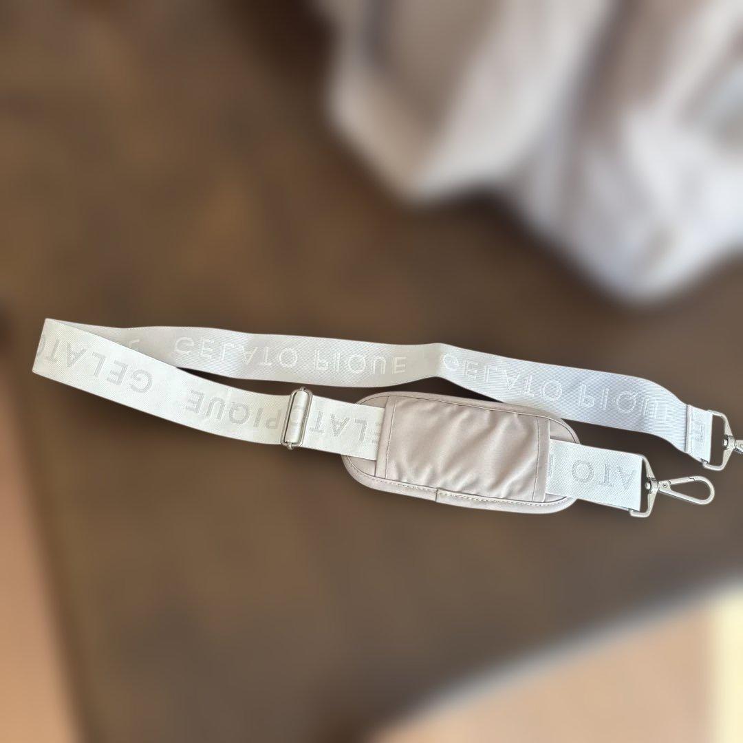 ジェラートピケ 【CAT&DOG】キルティングキャリーバック　ベージュ