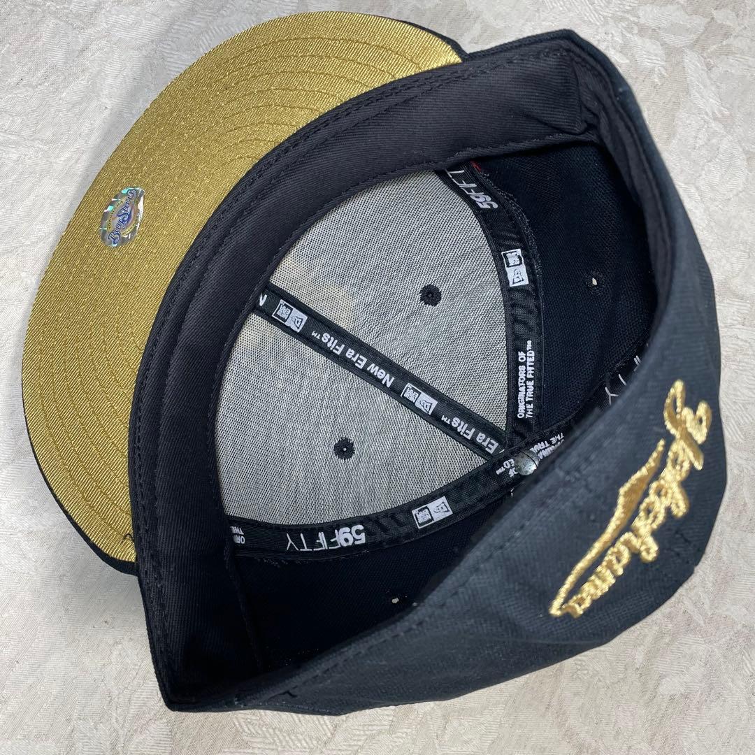 未使用！ 横浜ベイスターズ NEW ERA キャップ 旧ロゴ β ベータ 黒 金