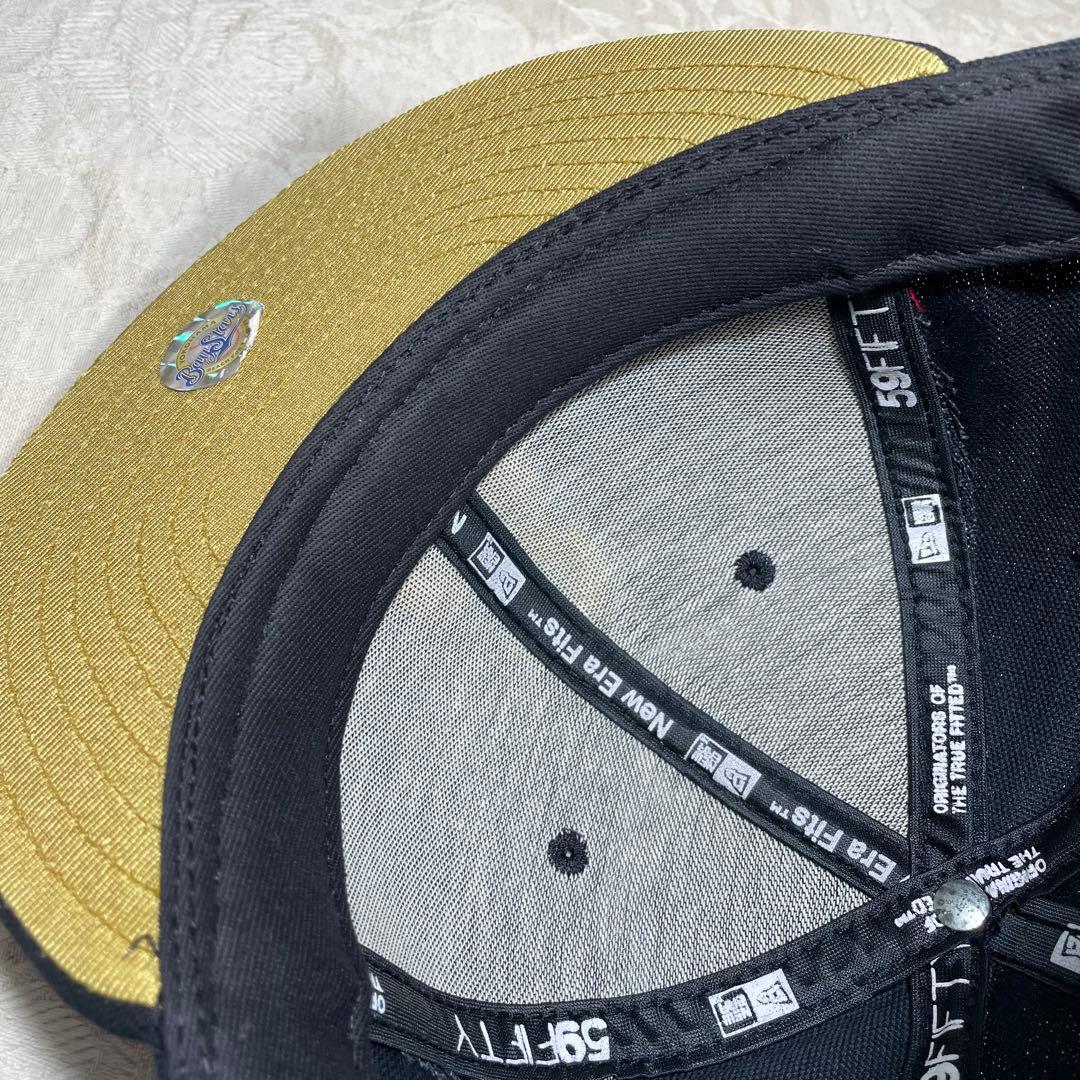 未使用！ 横浜ベイスターズ NEW ERA キャップ 旧ロゴ β ベータ 黒 金