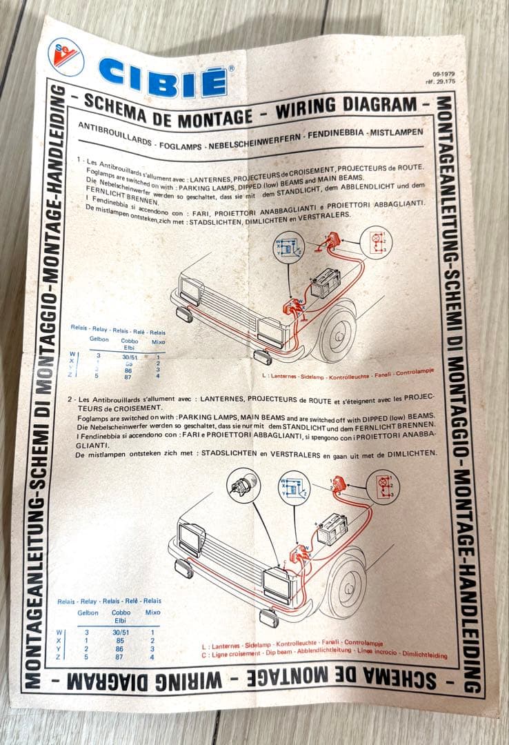 CIBIE TOYOTA フォグランプ イエロー レトロ