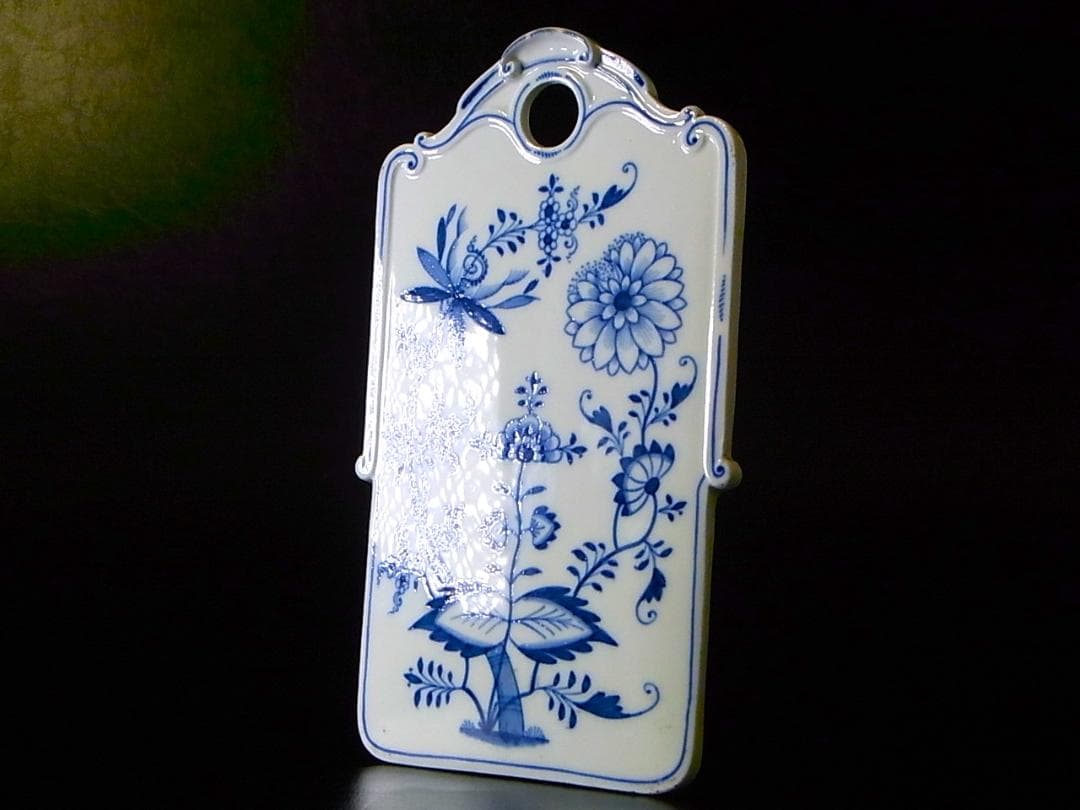 【 E877 】 真作保証品　19世紀初頭　オールドマイセン　花々文壁飾り