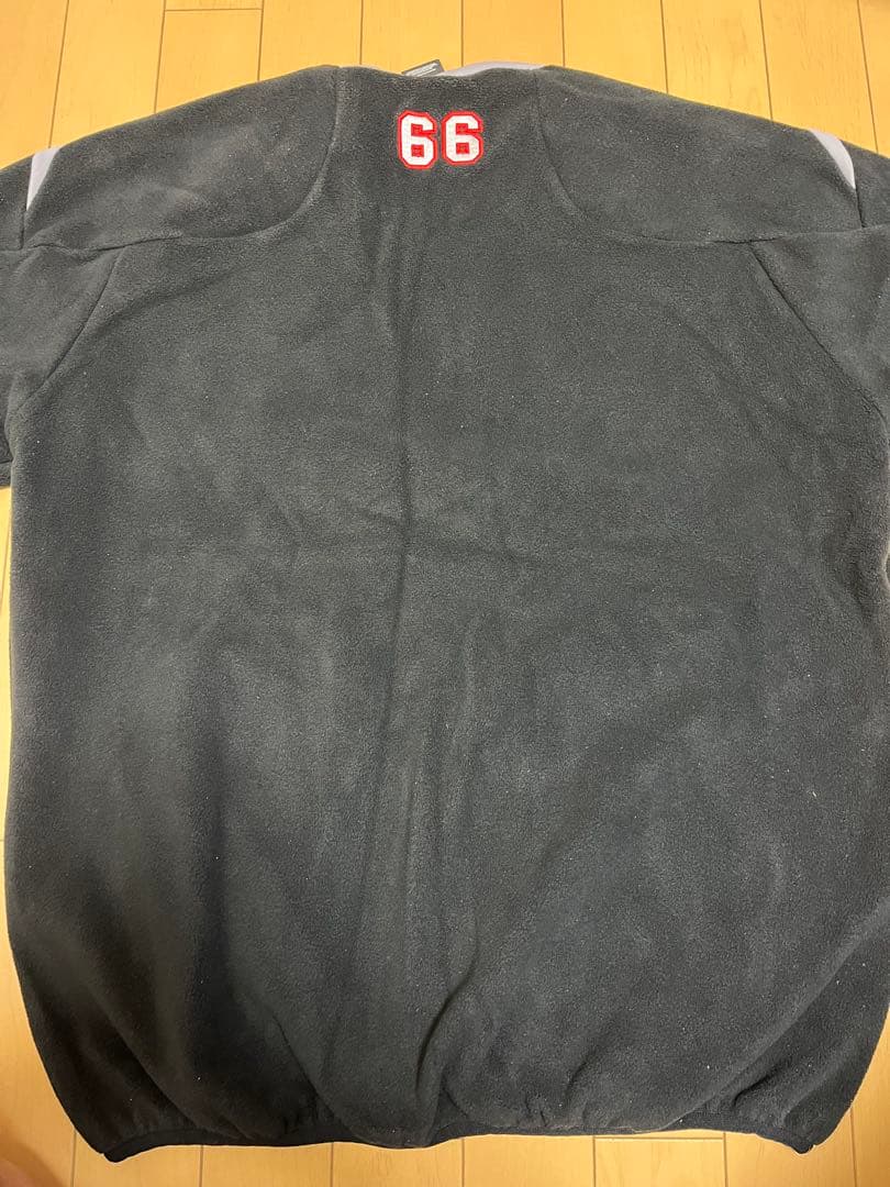 千葉ロッテマリーンズ岡田幸文デサント支給品半袖フリース実使用ユニフォーム