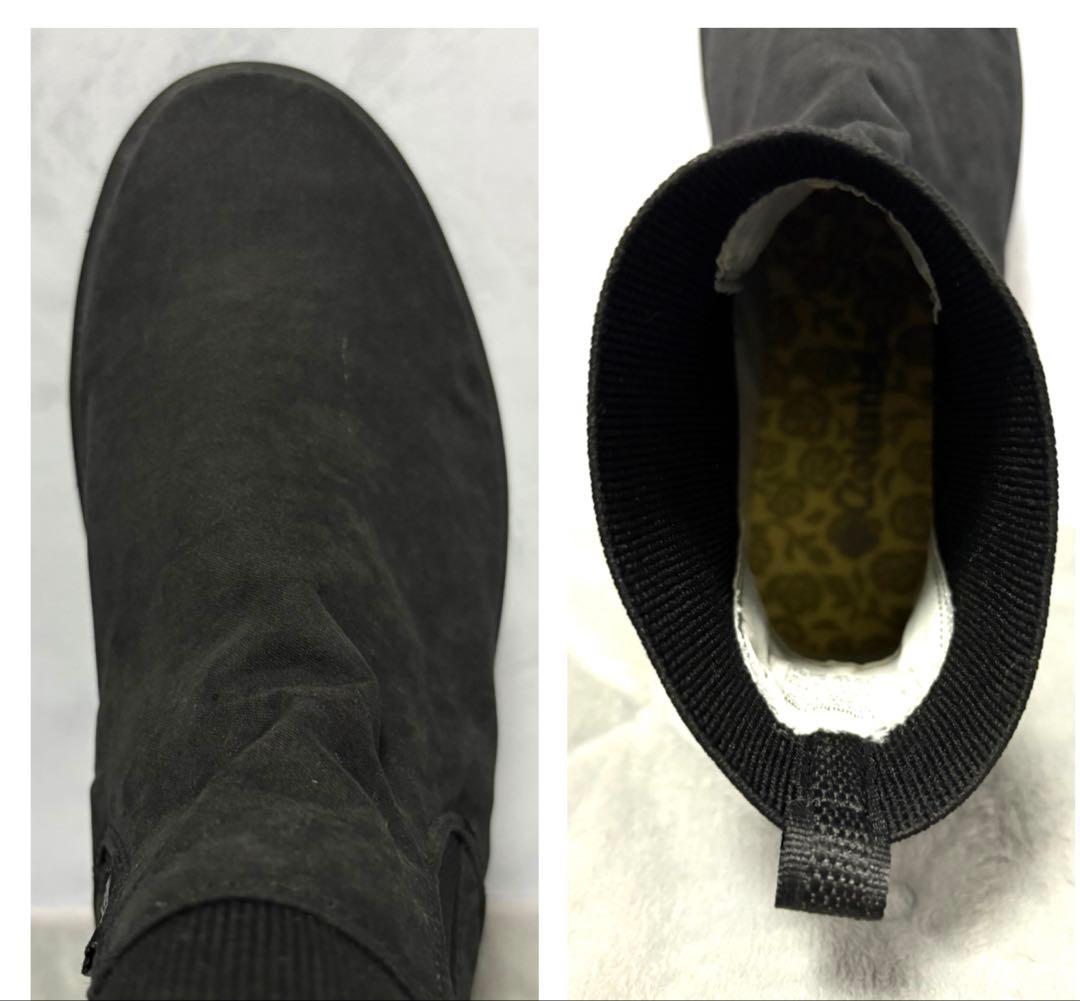 新品23コロンビアマイレージレインショートブーツレインブーツ防水靴ミドル丈黒