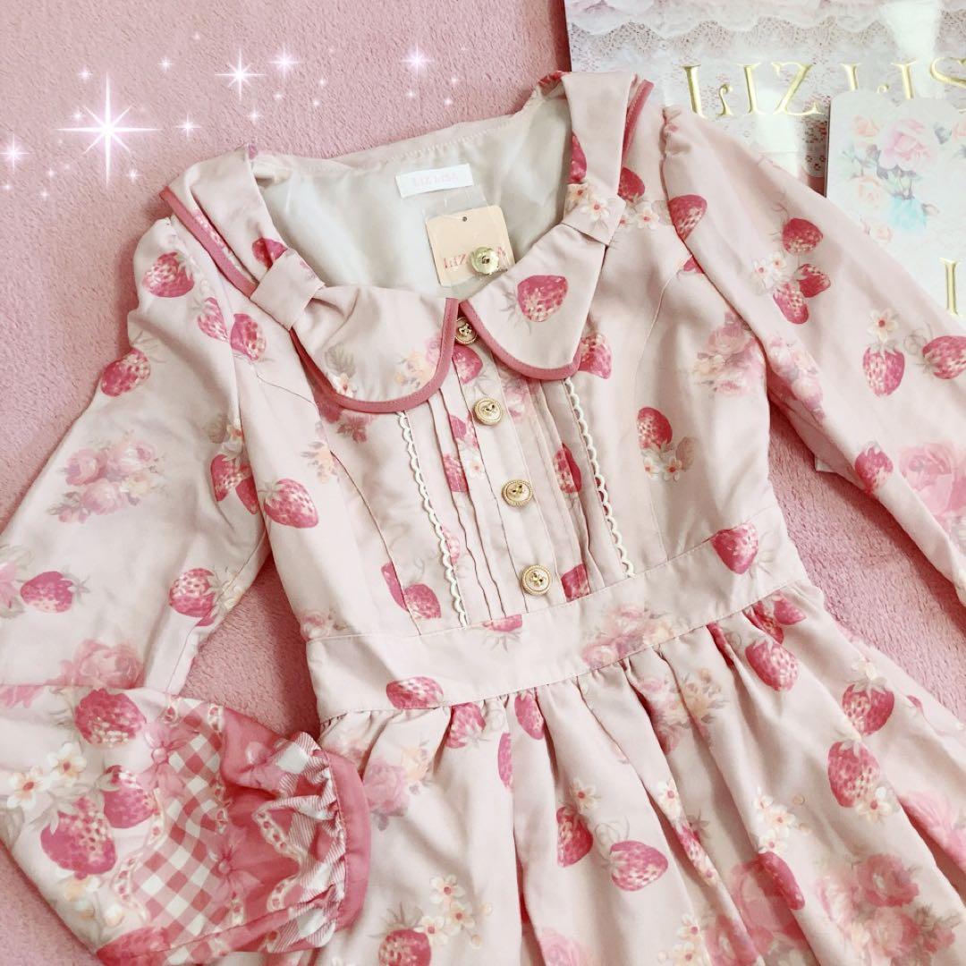 ☆リズリサ LIZLISA☆マイメロコラボ☆ストロベリーフラワーワンピース☆新品