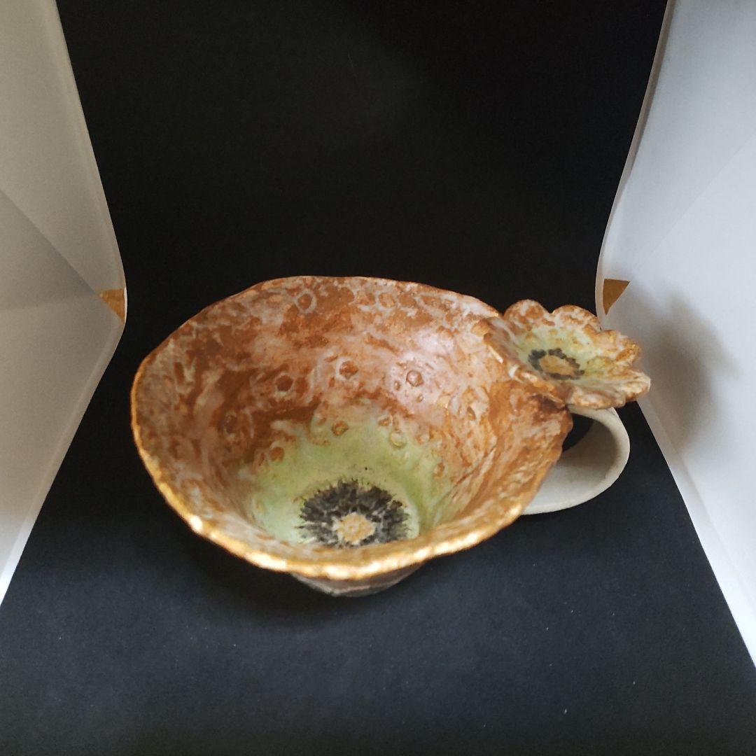 本田あつみさん　フラワー　大鉢 マグカップセット