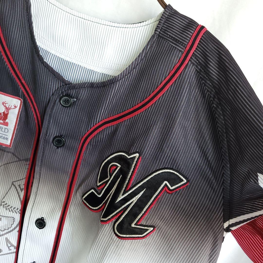 千葉ロッテマリーンズ 2005 デサント ユニフォーム ゲームシャツ 刺繍