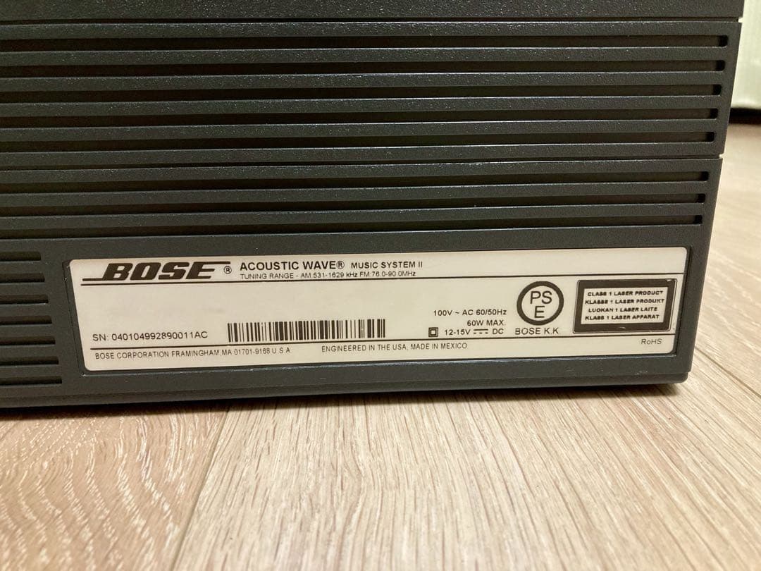 w*k様 Bose Wave Music System II ブラック