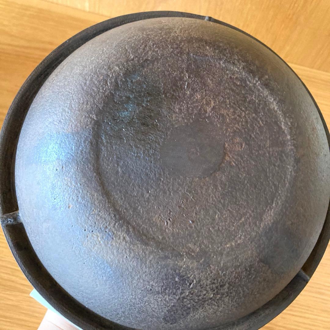 【茶道具】唐銅　朝鮮風炉　釜　一ノ瀬宗和　菊地正直