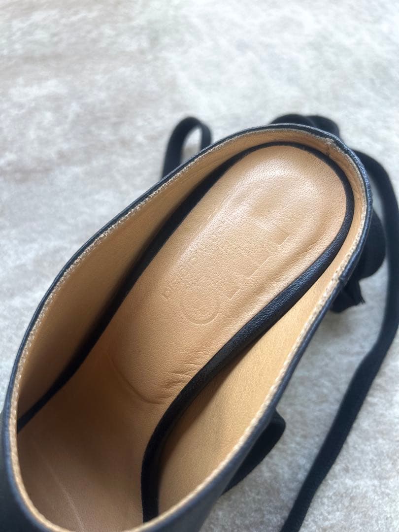 【美品】MM6 メゾンマルジェラ レザーレースアップサンダル　36サイズ