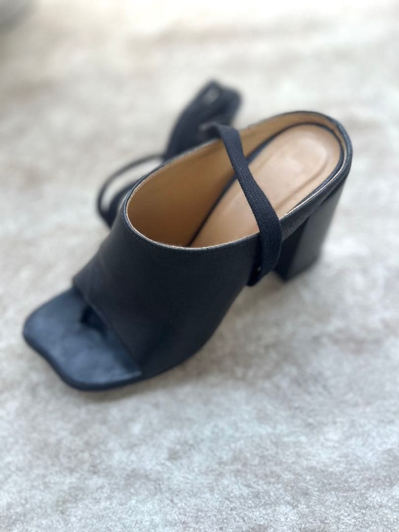 【美品】MM6 メゾンマルジェラ レザーレースアップサンダル　36サイズ