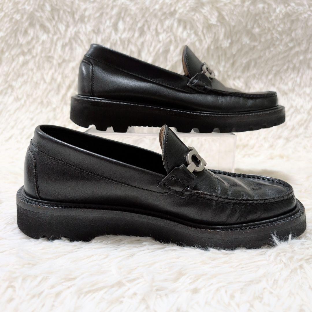 サルヴァトーレフェラガモ ガンチーニ ローファー ブラック 24.0cm