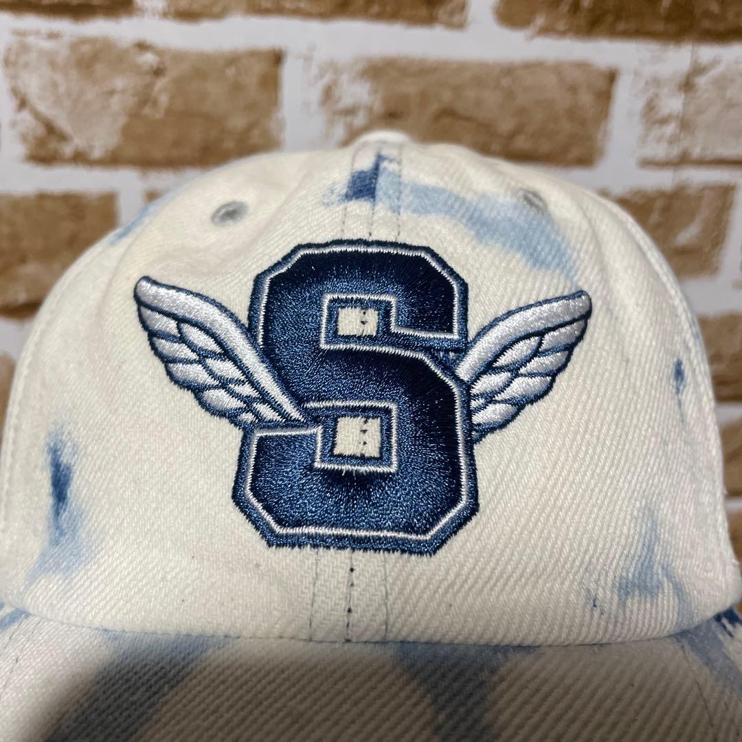 SUPREME Sロゴ　ウィングロゴ　6パネル　キャップ