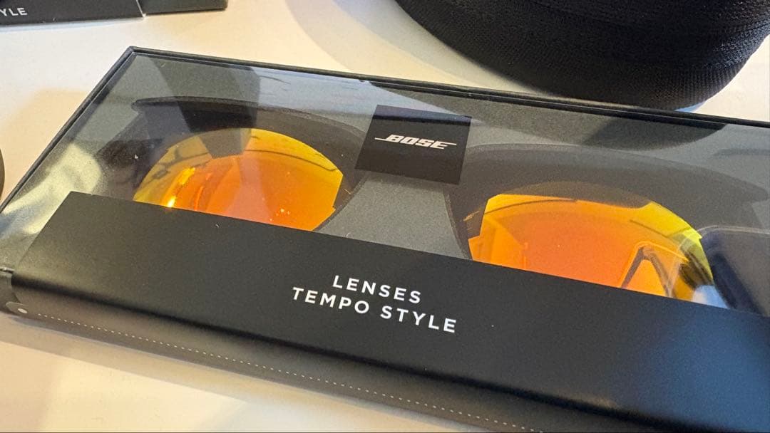 【別売レンズ付】BOSE Frames Tempo 標準レンズ＆オレンジセット
