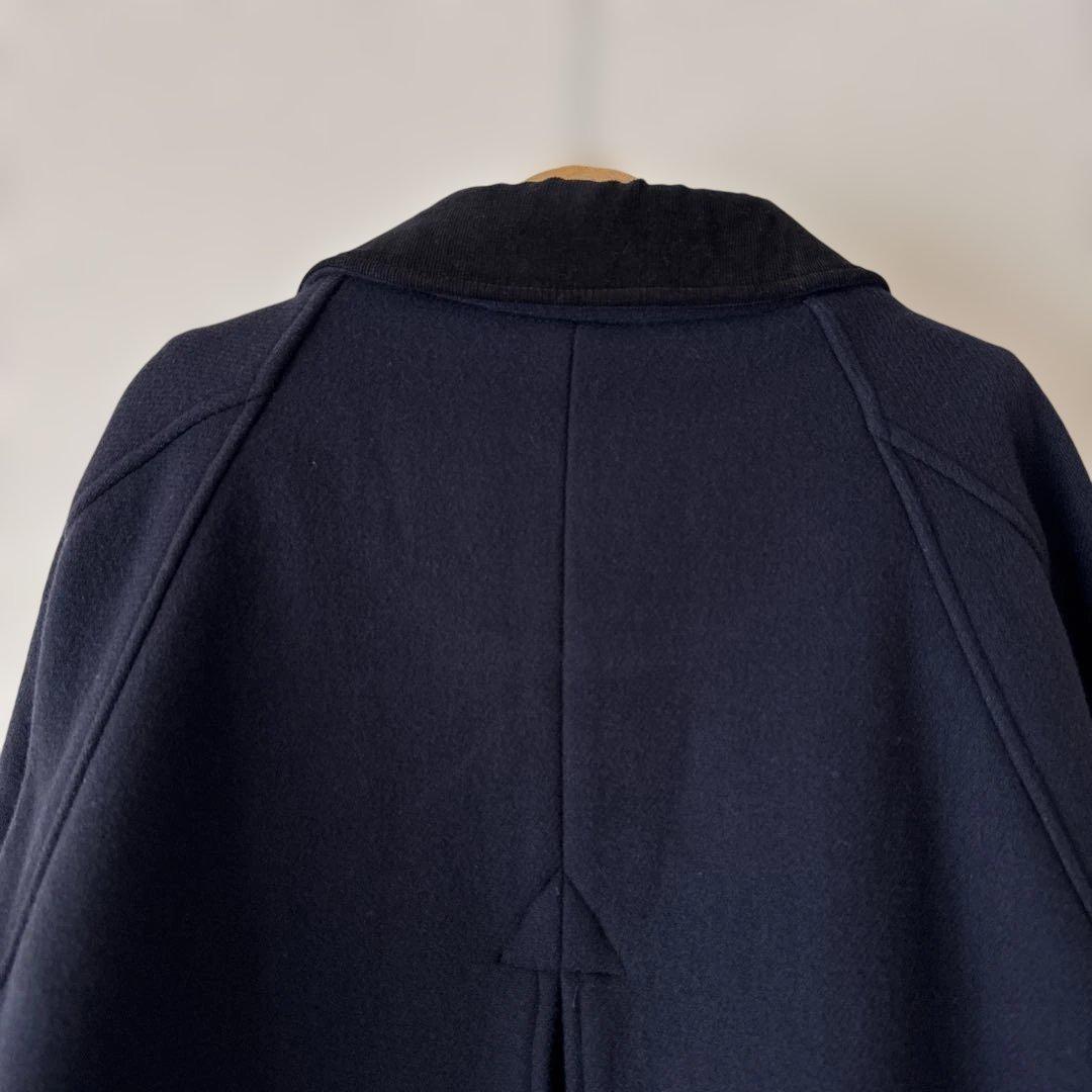 トラディショナルウェザーウェア メルトン ダブルフェイス Aラインコート 34