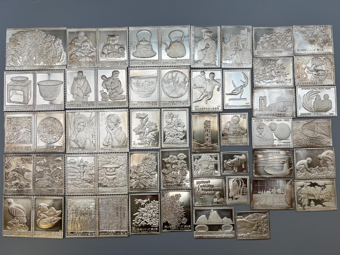 純銀　昭和60年 日本切手特別郵趣 初日カバー 全40シート 2500セット