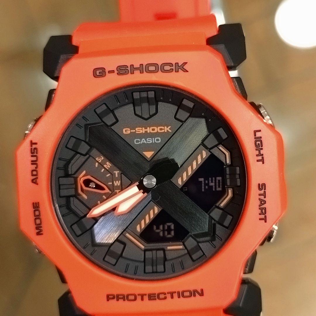 【極美品】CASIO　G-SHOCK　GA-2300FL レスキューオレンジ