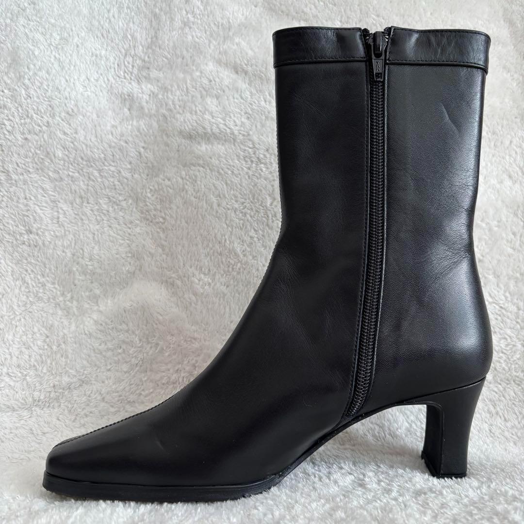 ✨️極美品✨️ BURBERRY バーバリー ショートブーツ レザー 23cm