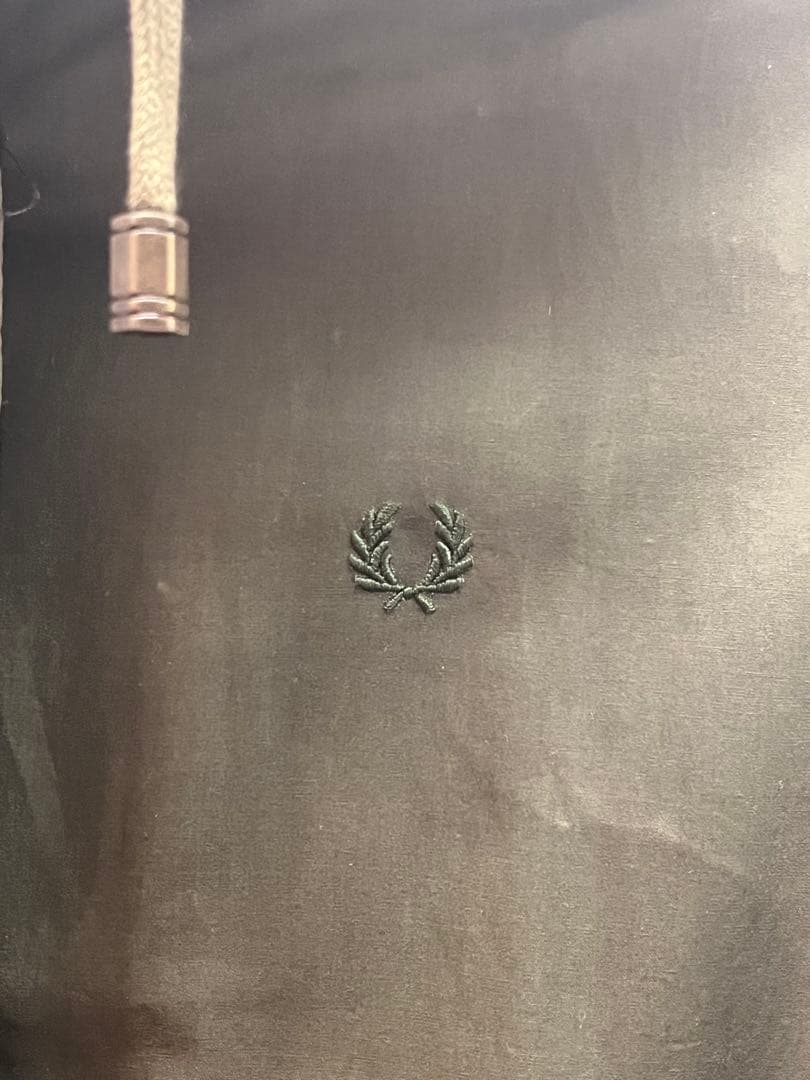 希少　英国製フレッドペリー　モッズコート　カーキ　　ワックス　背中ワッペン　刺繍