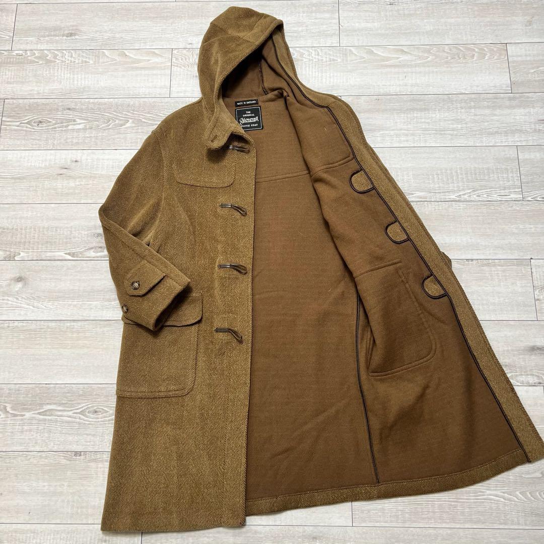 最高級✨グローバーオール ヘリンボーン キングストン ダッフルコート ブラウン