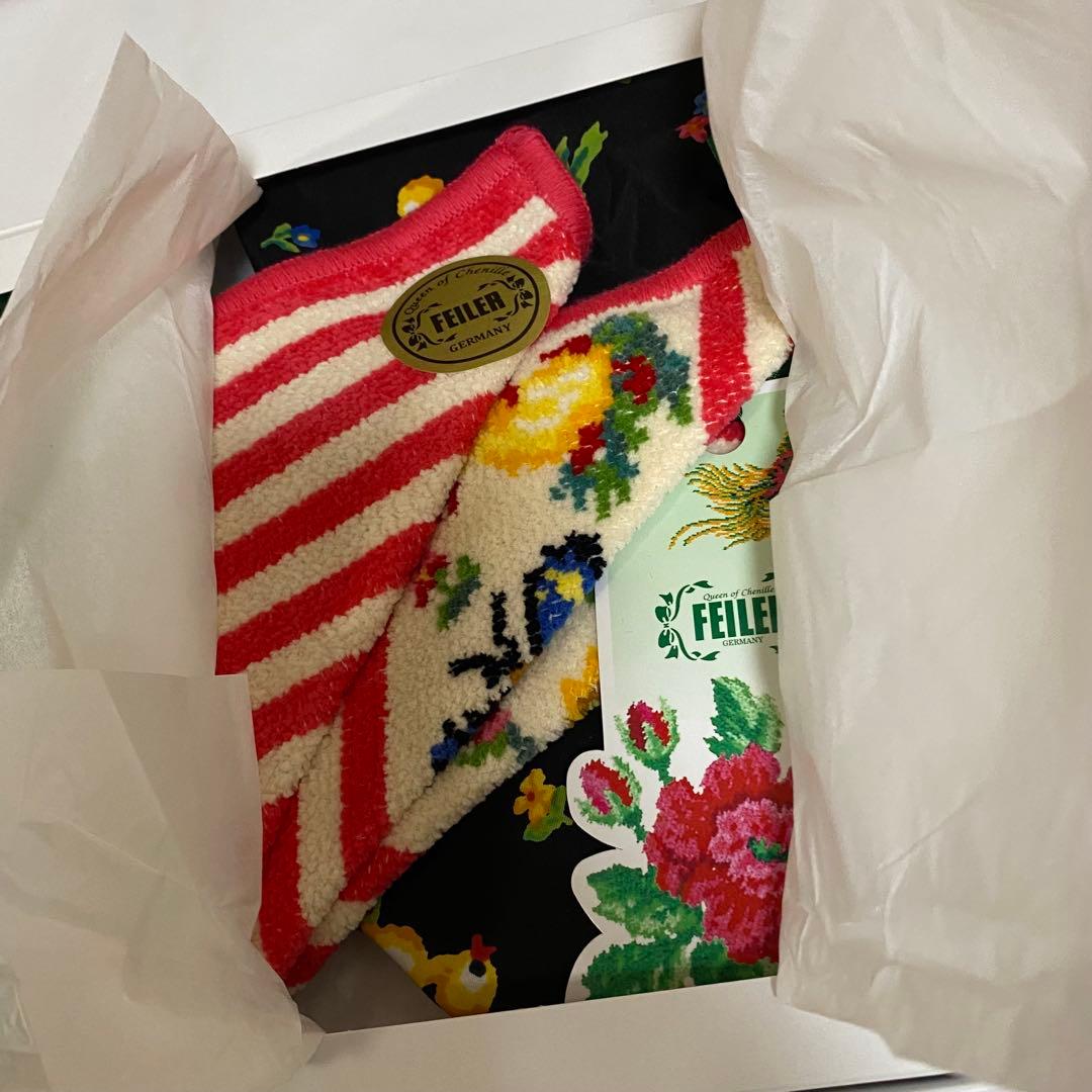 FEILER タオルハンカチ 2枚・ペットボトルホルダーセット 新品未使用