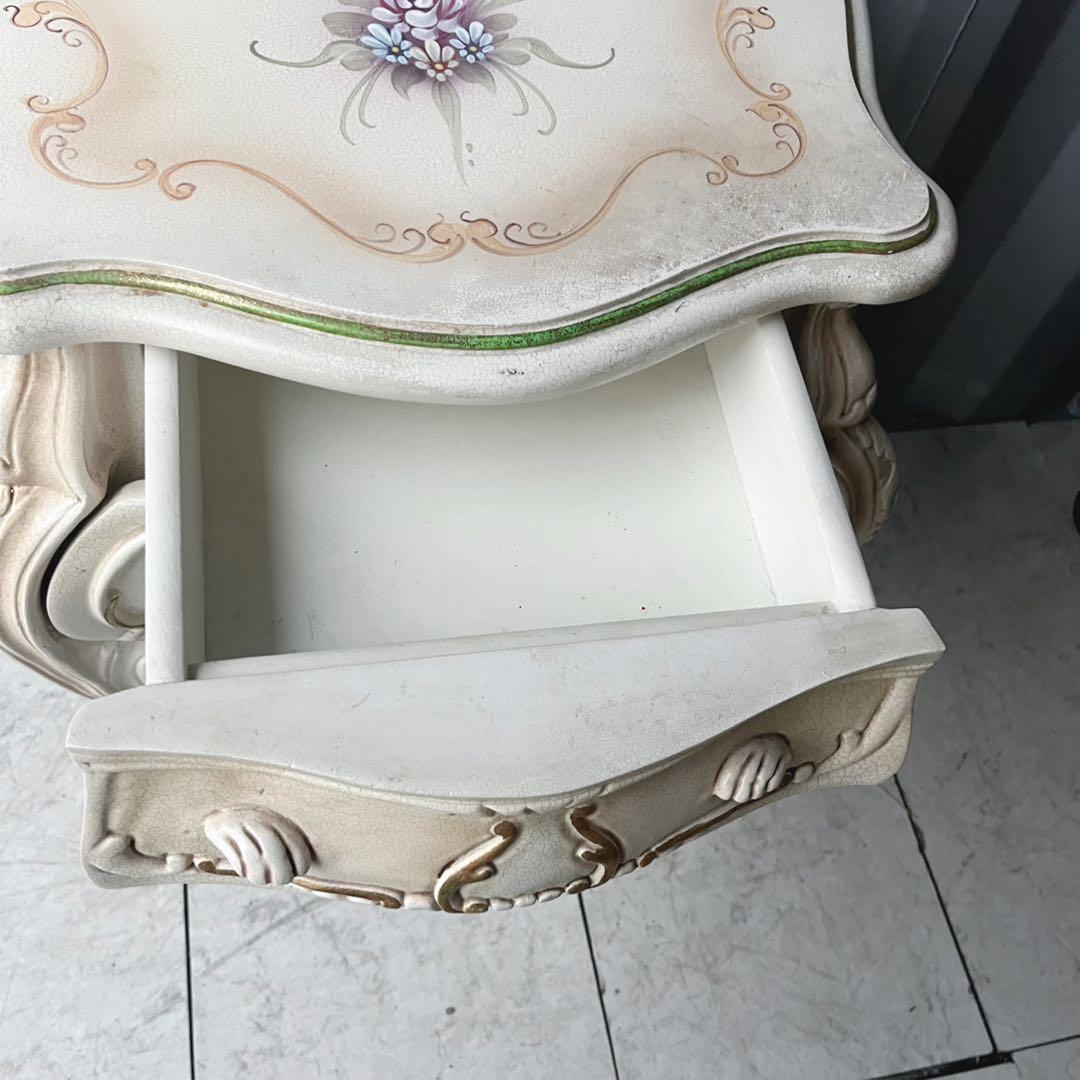 取付無料！ロココ調 ヨーロピアン 猫脚姫系おしゃれアンティークコンソールテーブル