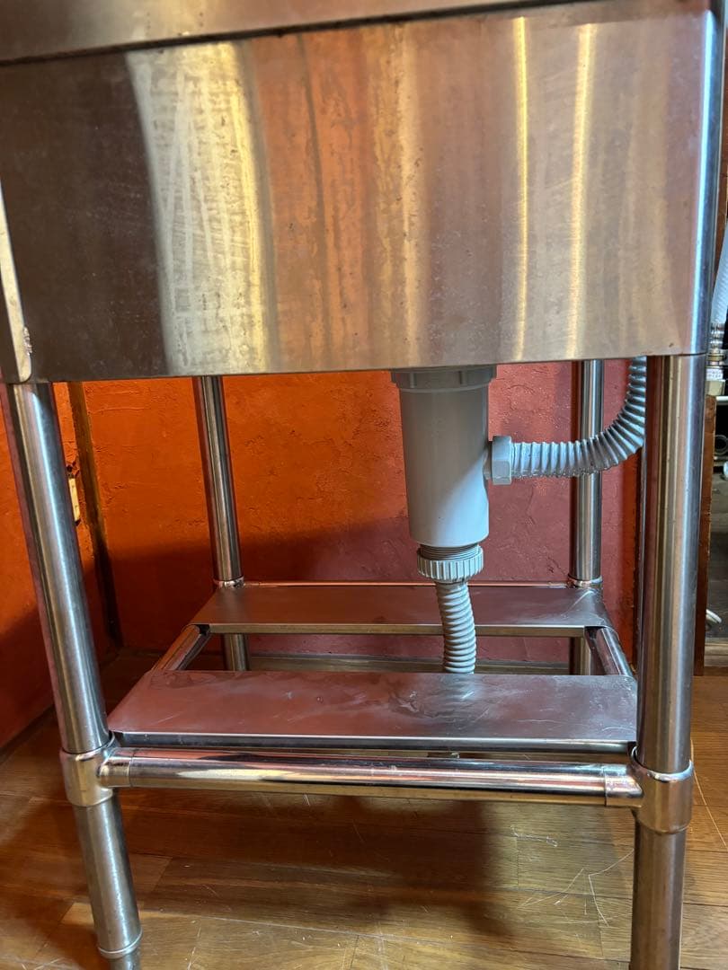 1槽シンク ステンレス 業務用 流し台　ハンドシャワー付き