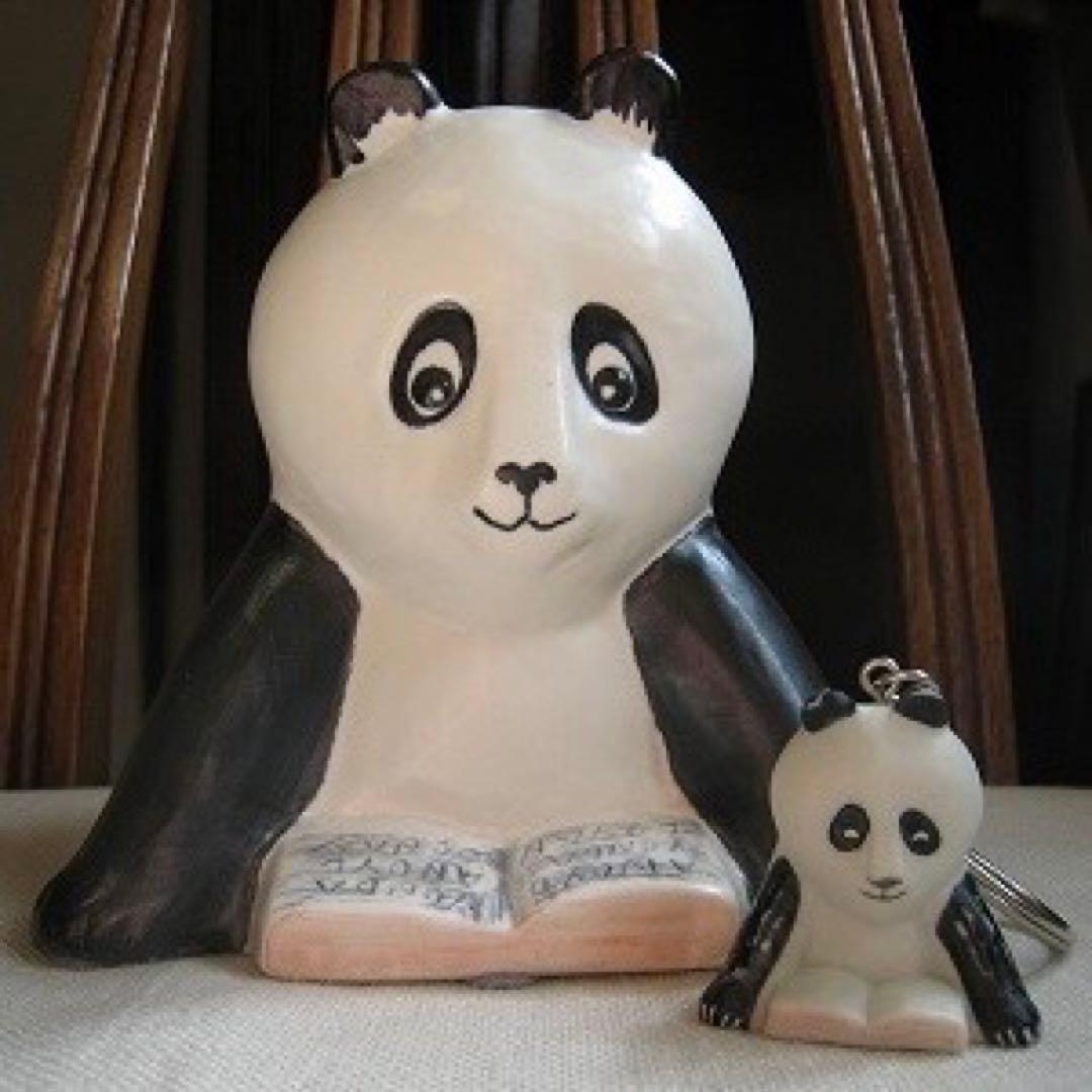 リサ・ラーソンLisaLarsonパンダyonda？新潮文庫非売品オブジェ元箱付