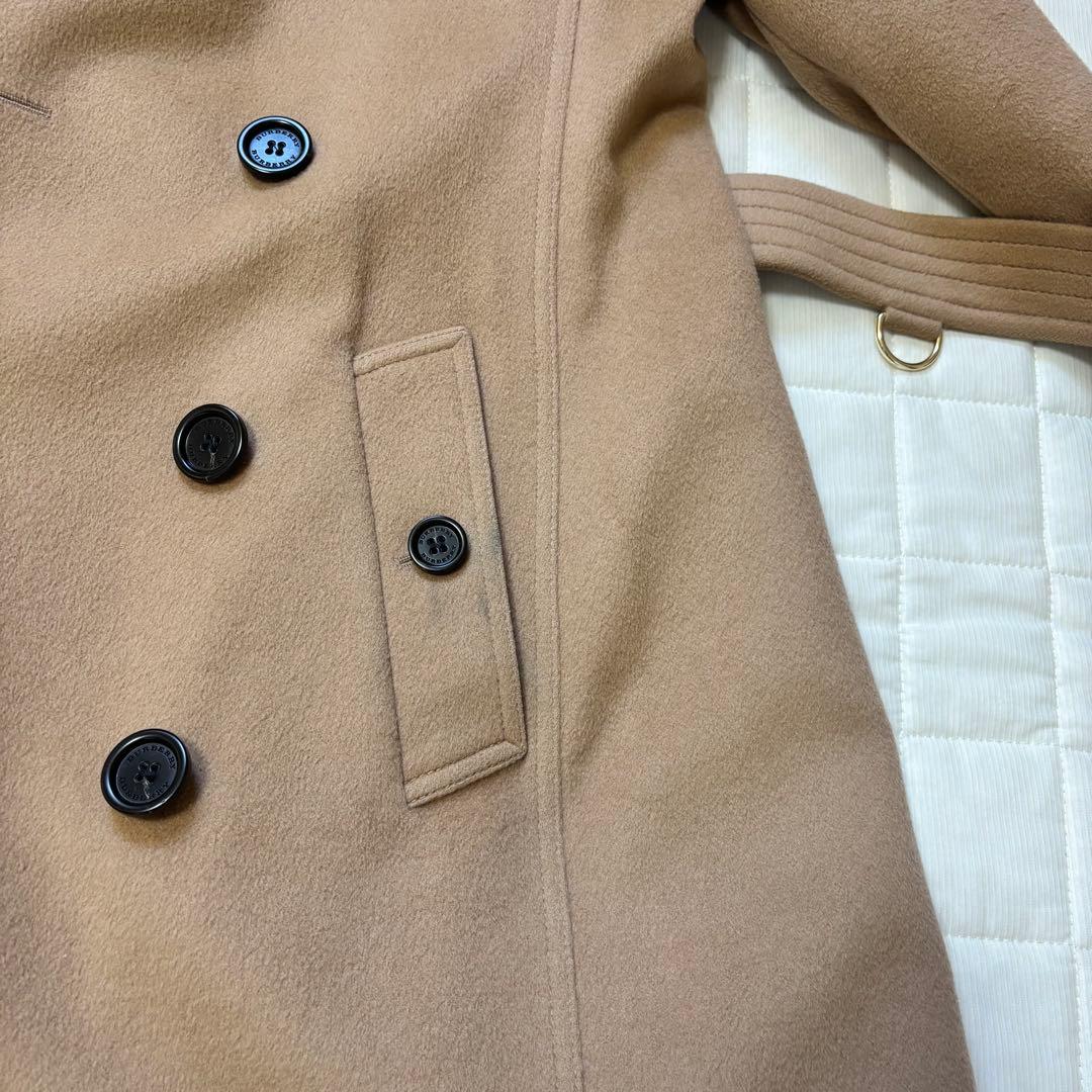 美品☆バーバリーロンドンイングランドウールカシミヤトレンチコート　38