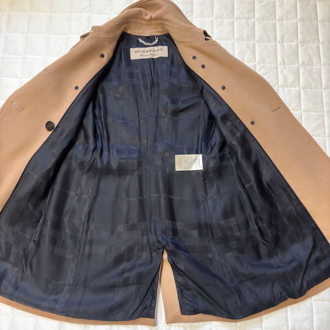 美品☆バーバリーロンドンイングランドウールカシミヤトレンチコート　38
