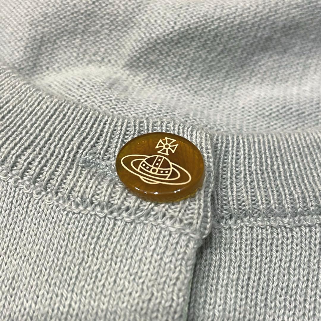 ヴィヴィアンウエストウッド レッドレーベル オーブ刺繍カーディガン ミント M