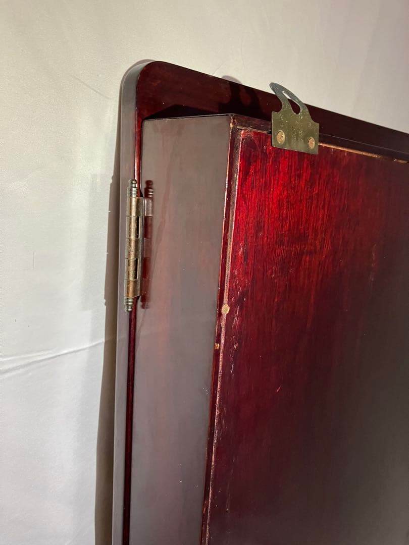 【Y1004】飾り棚 唐木 中国 古美術 アンティーク ビンテージ 鏡 壁掛け