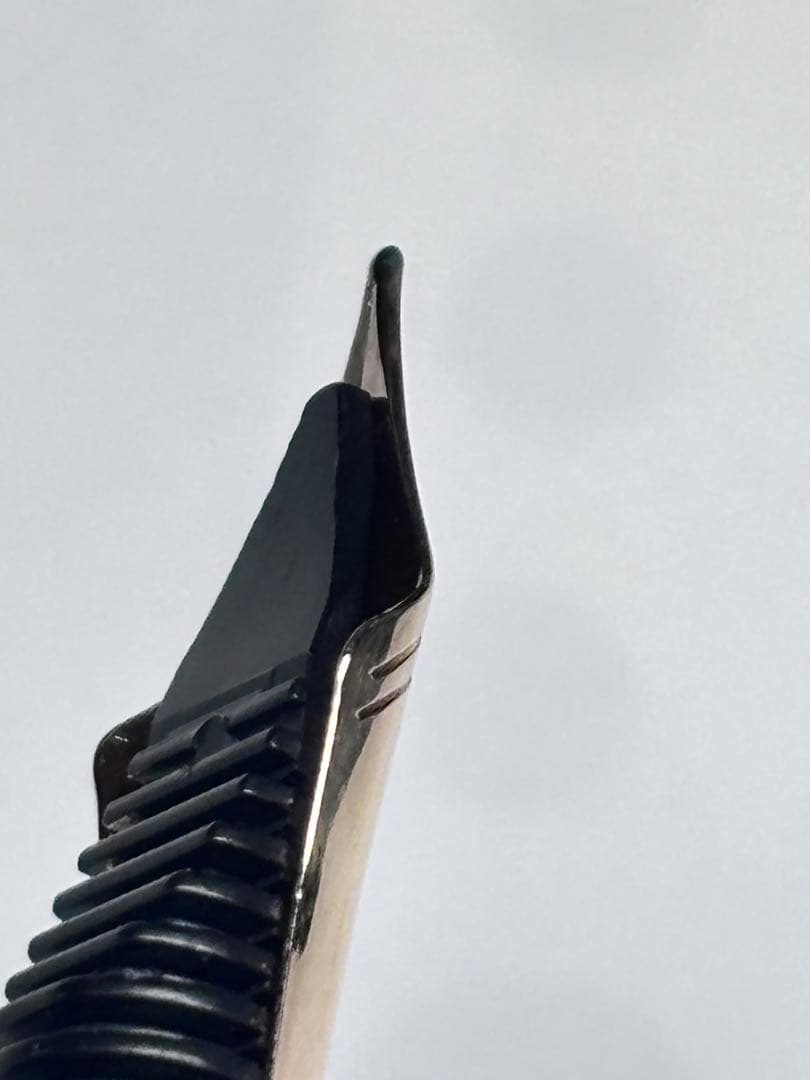 中屋万年筆廃盤バランスコントロールクロロ中字、ノーマルタイプ漆クロロ万年筆細字