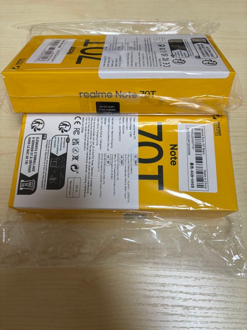 realme Note 70T 本体 RAM 4GB/64GB 2台セット