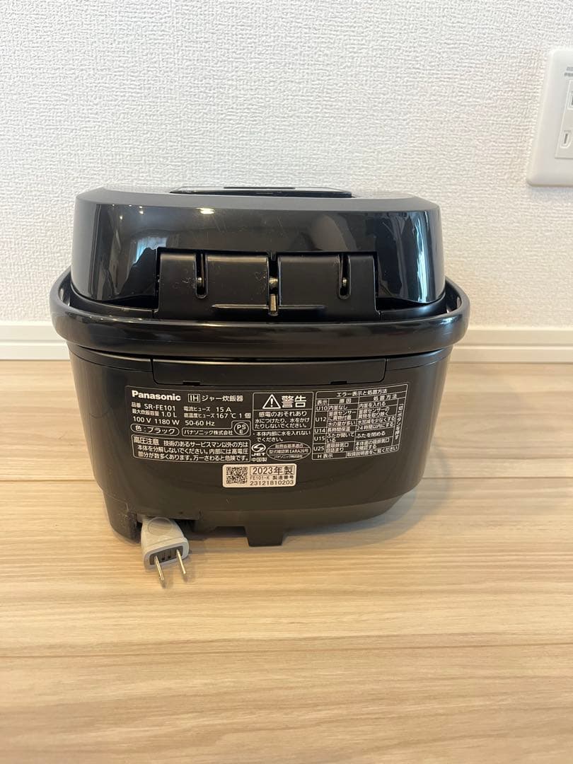 【美品】Panasonic SR-PF101 IH炊飯器 ブラック