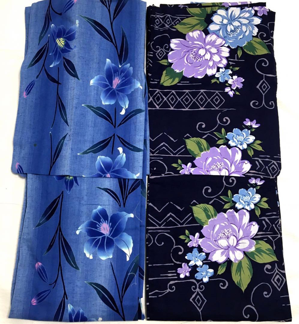 (15)送料込み　男女混合綿浴衣15点バラ売り不可リメイク着用可能品多数着物