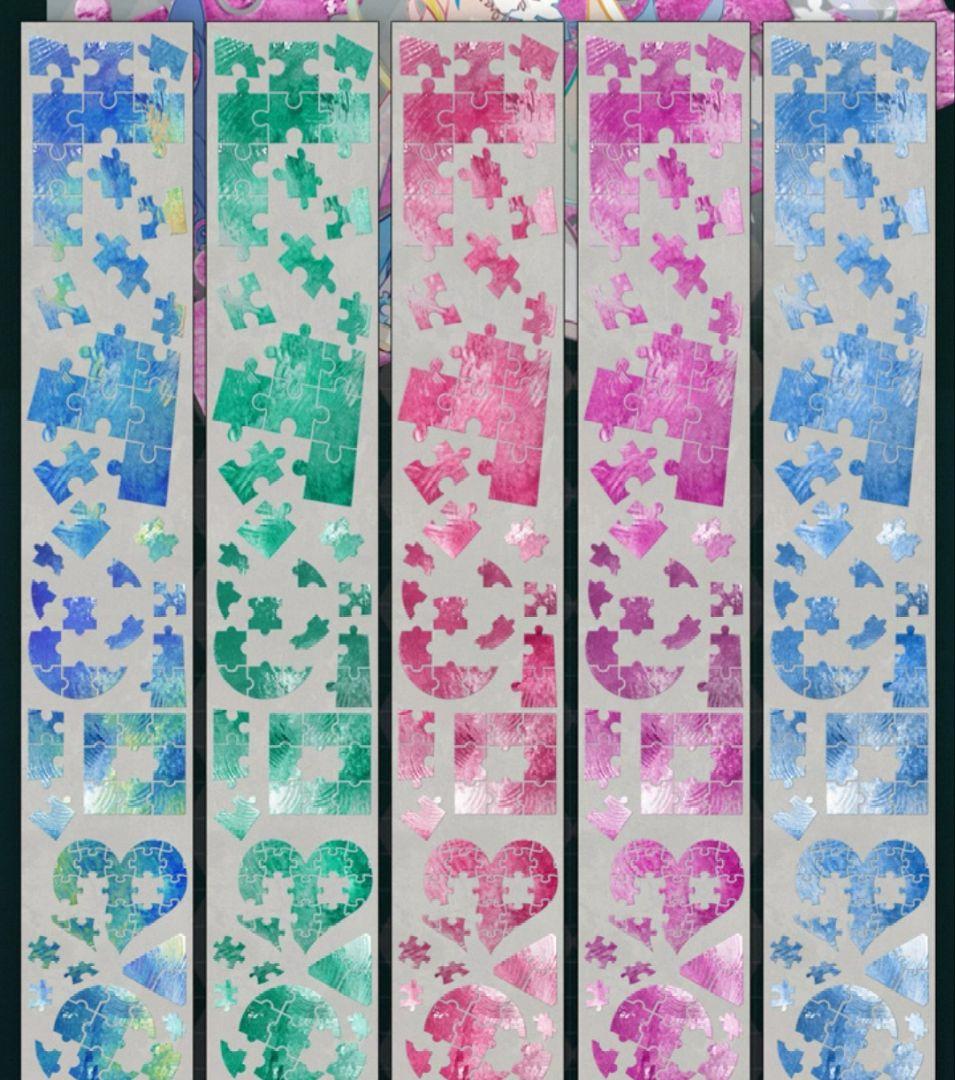 切売 1314★ 海外 マスキングテープ マステ PET 装飾 パズル 贝壳光