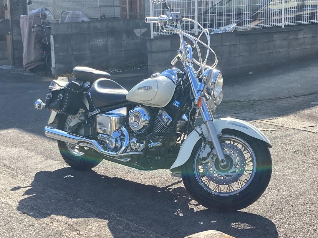 ケンテック ローライダー2in1マフラー90φ　ドラッグスター400 美品