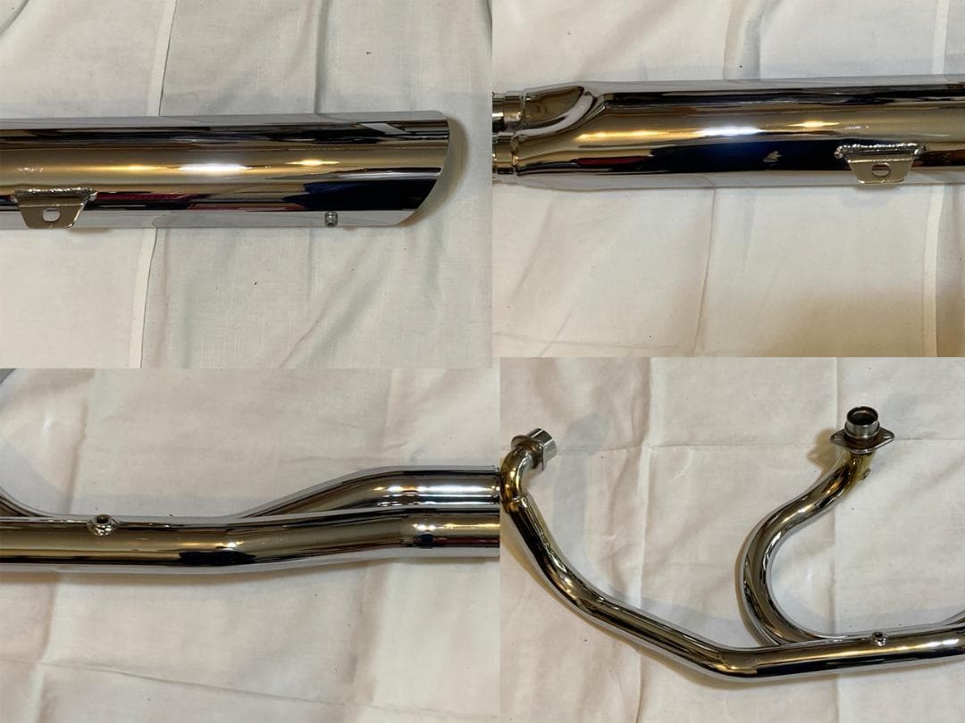 ケンテック ローライダー2in1マフラー90φ　ドラッグスター400 美品