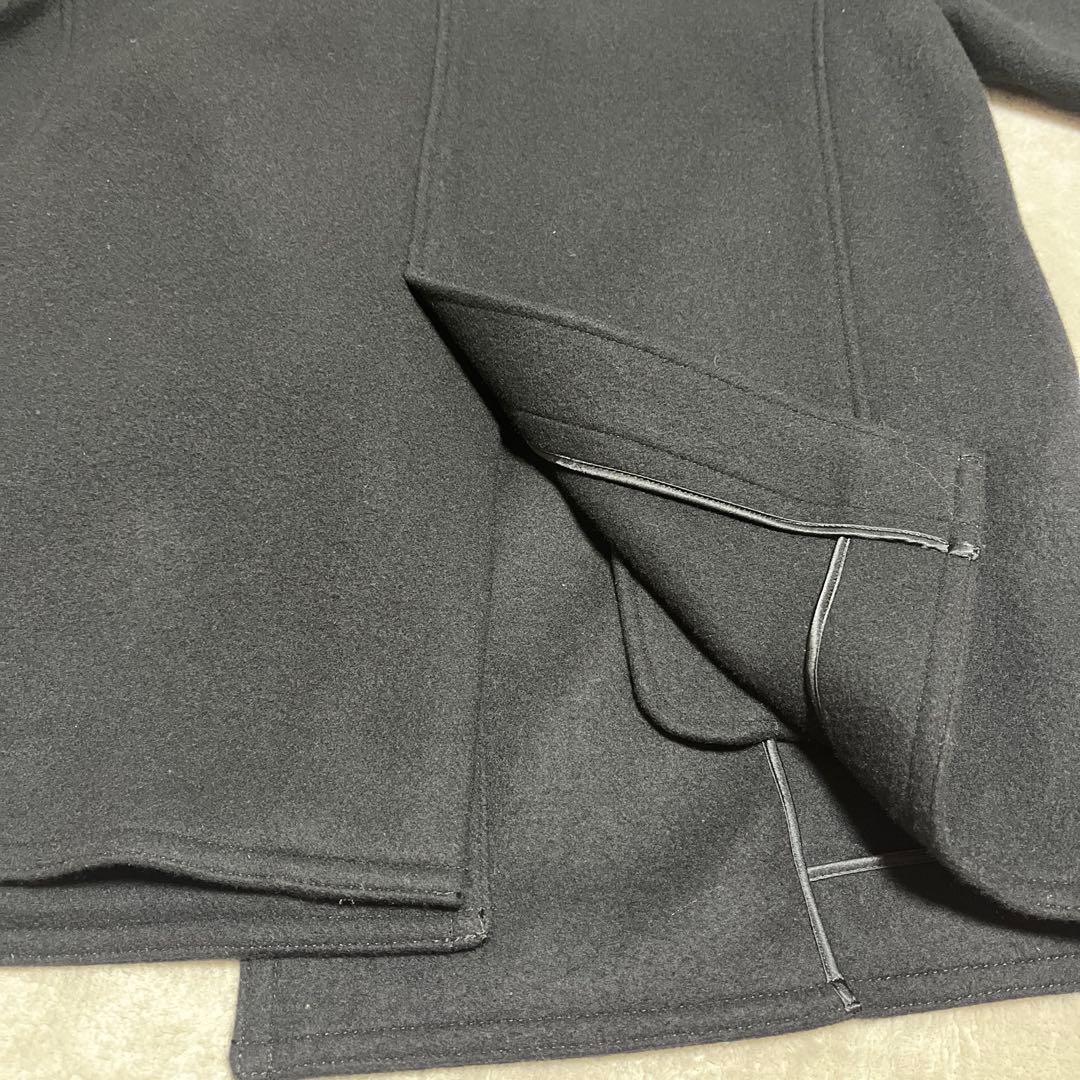 フレームワーク　黒 ダブルブレスト ウールコート