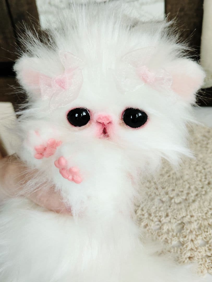 きゅるんオメメ♡子猫のレモンちゃん♡エキゾチック♡アートドール♡ぬいぐるみ♡