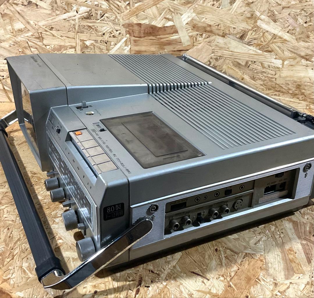 National TH6-X30 1980年製 ブラウン管TV付ラジカセ 動作品