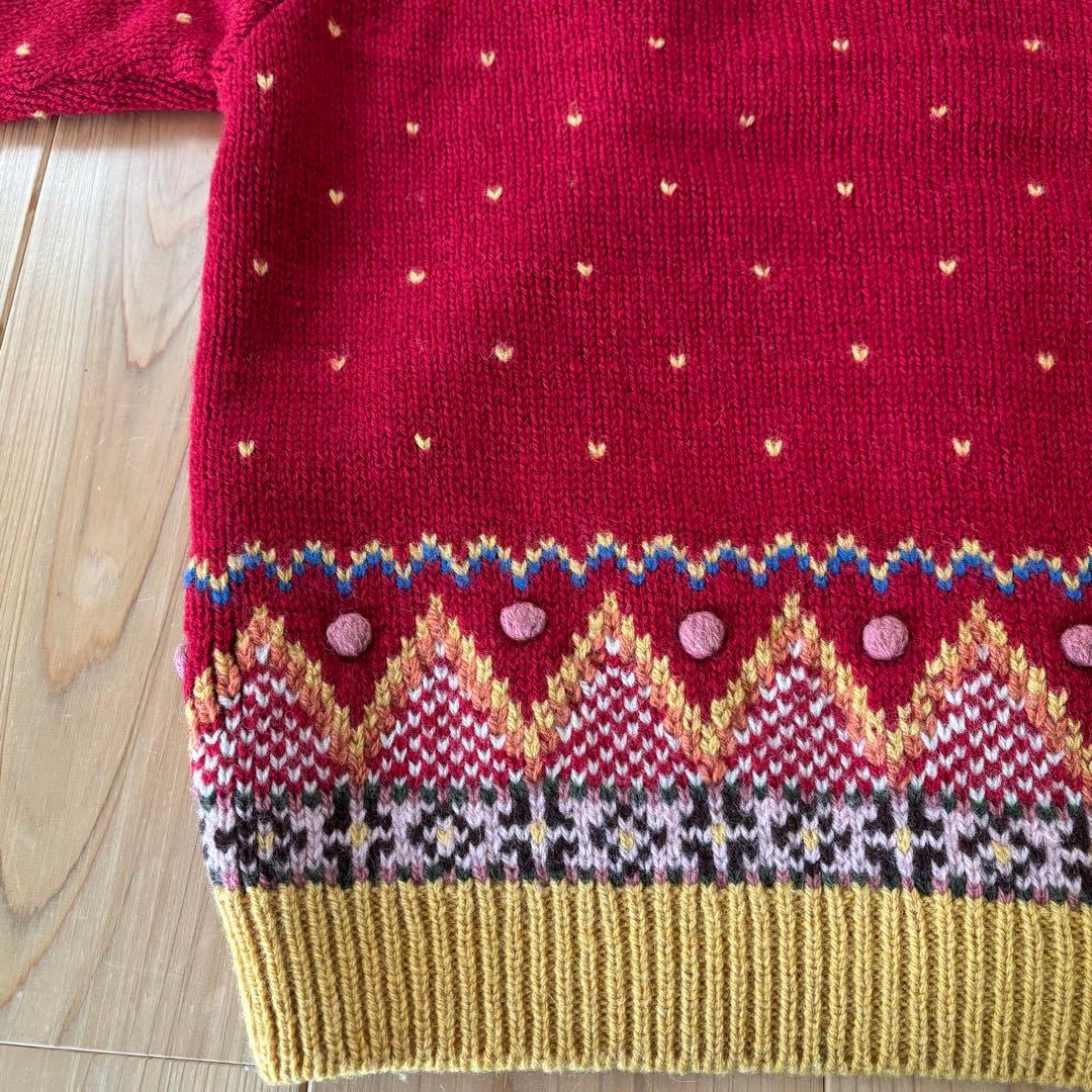 ス*ラ様 ★レア★古着PINK HOUSE ニット カーディガン フーディ立体バ