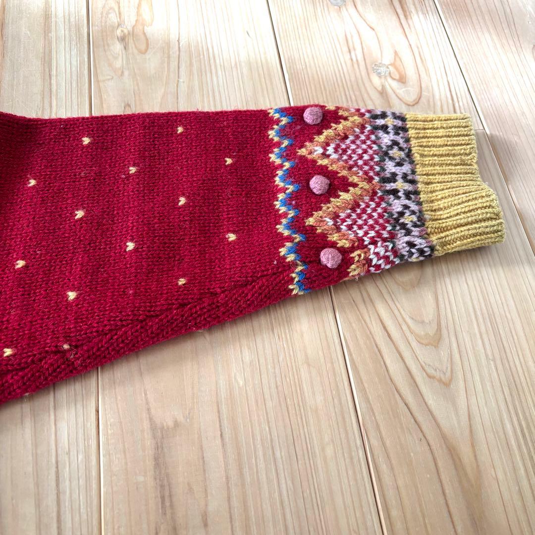 ス*ラ様 ★レア★古着PINK HOUSE ニット カーディガン フーディ立体バ